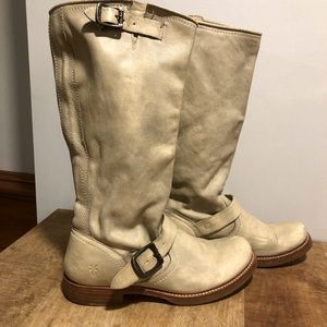 FRYE Boots-White Size 8.5